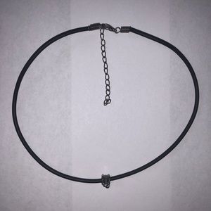 Black and Silver Choker Necklace